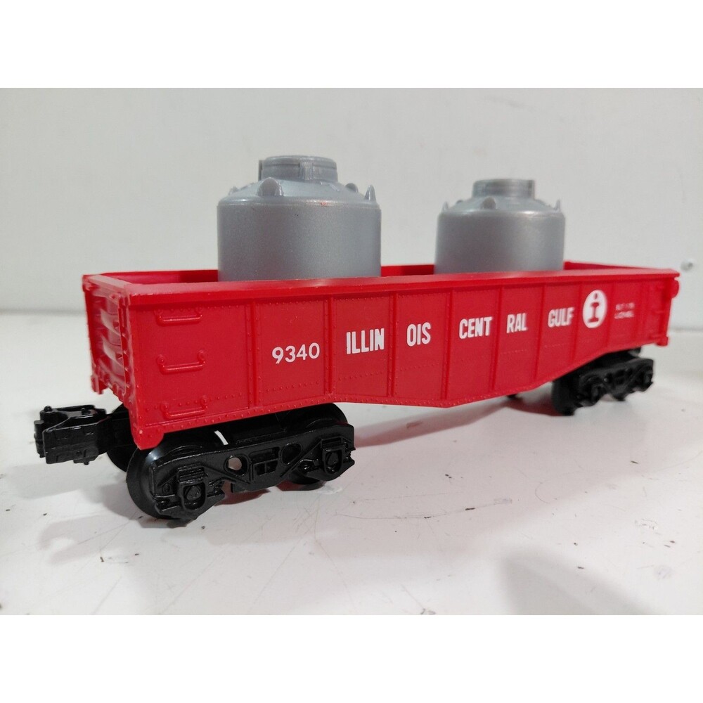 Lionel 6-9340 O Gauge Model Railroad Illinois Central Gondola Car w/Containers